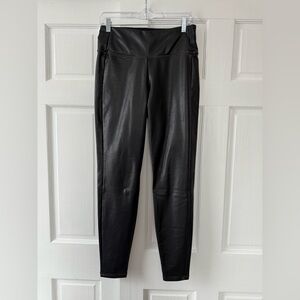 Athleta Black Faux Leather Leggings